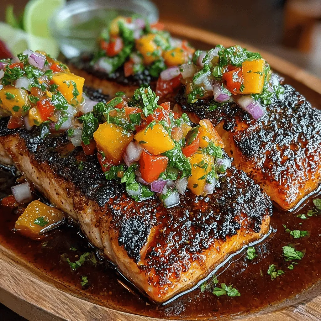 Grilled salmon with peach salsa is a vibrant dish that perfectly combines the rich, savory flavors of salmon with the sweet, juicy notes of fresh peaches. This delightful pairing not only tantalizes your taste buds but also brings a burst of color to your plate, making it an excellent choice for both casual weeknight dinners and special gatherings. The contrasting textures and flavors—the tender, flaky salmon juxtaposed with the bright, refreshing salsa—create a culinary experience that is as pleasing to the eye as it is to the palate.