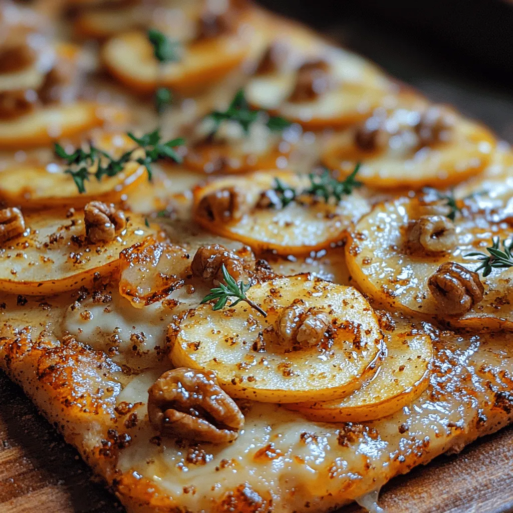 Once your roasted apples are perfectly caramelized and your nuts toasted to perfection, it’s time for the final assembly of your Honey Roasted Apple and Brie Flatbread. Start by preheating your oven to 400°F (200°C) if you haven't already. This temperature is ideal for achieving that crispy flatbread base while ensuring the Brie melts beautifully.