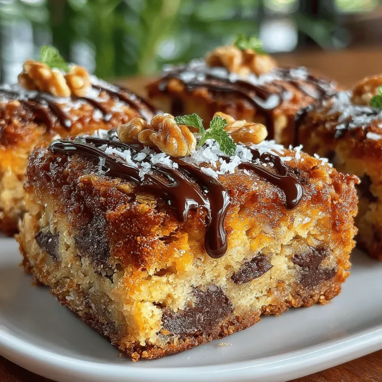 In recent years, the trend of healthy baking has gained momentum, captivating both seasoned bakers and kitchen novices alike. The emphasis on wholesome ingredients that nourish the body while satisfying the sweet tooth has transformed how we approach our favorite recipes. One such delightful creation is the Heavenly Banana Oatmeal Chocolate Chip Bake, a dish that beautifully marries nutrition with indulgence. This recipe stands out not only for its rich flavors but also for its versatility, making it an ideal choice for breakfast, a midday snack, or even a dessert.