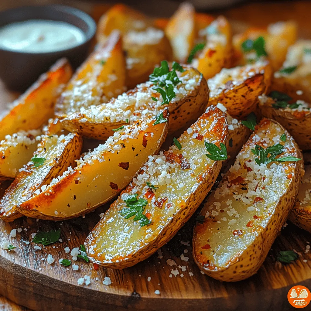 Crispy Garlic Parmesan Potato Wedges are more than just a side dish; they are a celebration of flavor, texture, and comfort. This delicious recipe takes the humble potato and elevates it into a gourmet experience, perfect for accompanying a variety of meals or serving as a standalone snack. The combination of crispy exteriors and fluffy interiors, infused with the savory notes of garlic and the rich, nutty flavor of Parmesan cheese, makes these wedges irresistible.