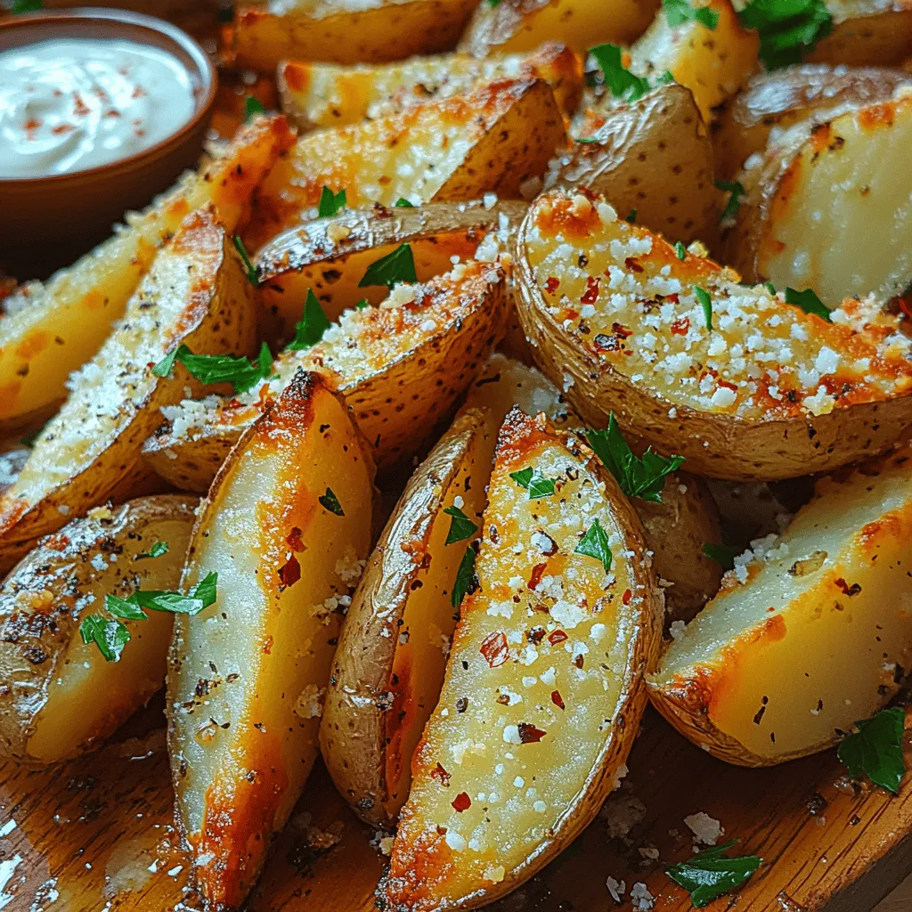 Crispy Garlic Parmesan Potato Wedges are more than just a side dish; they are a celebration of flavor, texture, and comfort. This delicious recipe takes the humble potato and elevates it into a gourmet experience, perfect for accompanying a variety of meals or serving as a standalone snack. The combination of crispy exteriors and fluffy interiors, infused with the savory notes of garlic and the rich, nutty flavor of Parmesan cheese, makes these wedges irresistible.