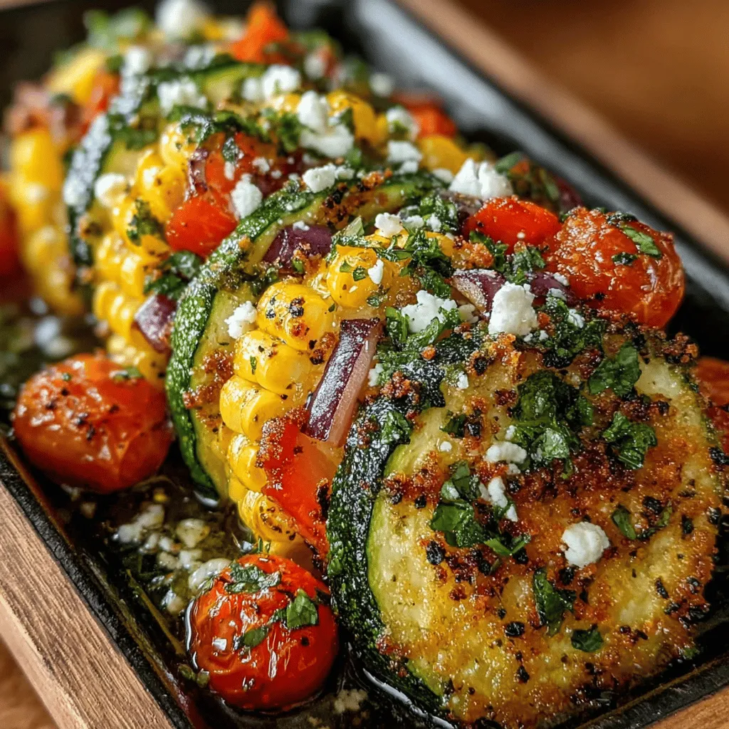 When it comes to seasoning the Sunny Zucchini & Corn Sheet Pan Bake, the right blend of spices can elevate the dish from simple to sensational. The combination of smoked paprika, oregano, salt, and pepper brings a depth of flavor that highlights the natural sweetness of the zucchini and corn.