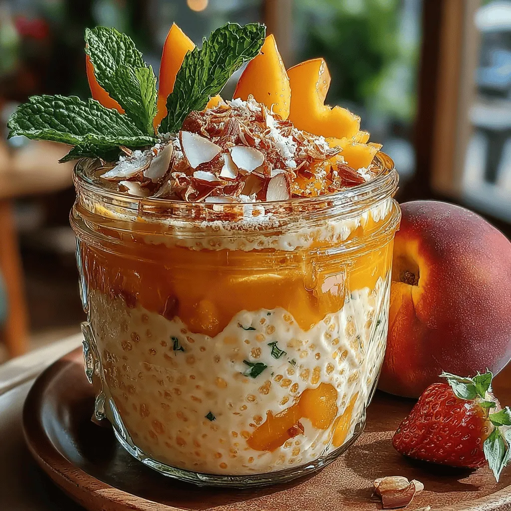 In today's fast-paced world, finding a nutritious breakfast that doesn't require extensive preparation can be a challenge. Enter overnight oats—a delightful solution that not only saves time but also packs a nutritional punch. This recipe for Tropical Sunrise Peach Mango Overnight Oats combines the convenience of overnight oats with the vibrant flavors of summer fruits, making it an ideal choice for anyone looking to start their day on a bright note.