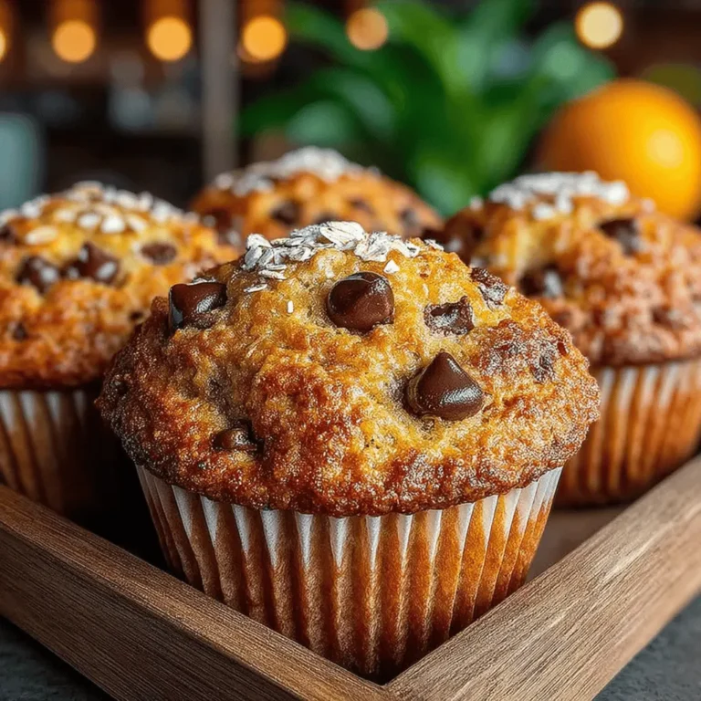 When it comes to baked goods that warm the heart and satisfy the sweet tooth, few options can compete with warm chocolate chip muffins. The recipe for Warm Chocolate Chip Banana Oat Muffins elevates this classic treat by incorporating wholesome ingredients like ripe bananas and rolled oats, making it not just a delectable indulgence but also a nutritious option. These muffins are perfect for breakfast, an afternoon snack, or even a cozy dessert, offering a balance of flavor and health that is hard to resist.