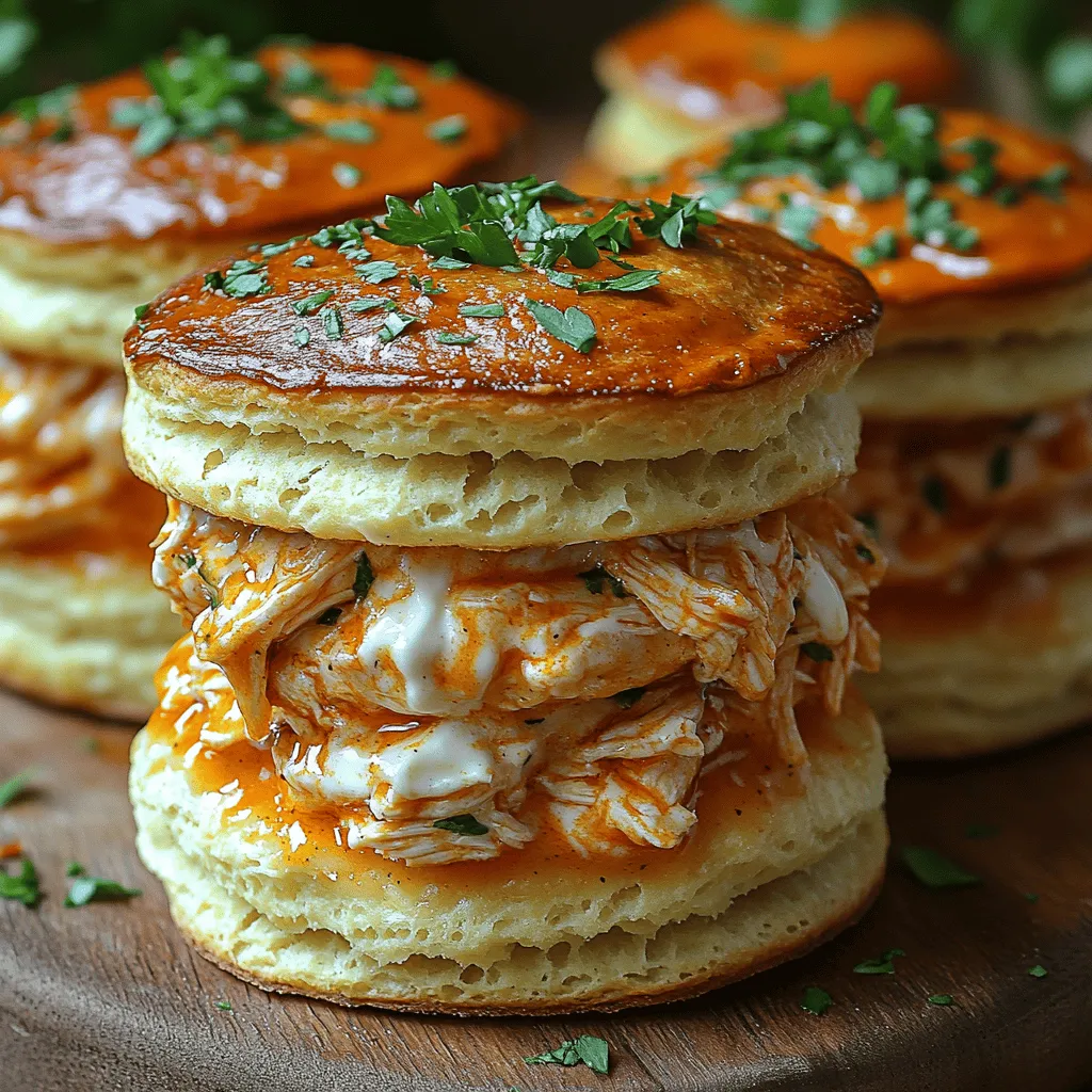 Buffalo Chicken Biscuit Sandwich Sliders are the perfect fusion of comfort food and party pleaser, making them an ideal choice for gatherings, game days, or a cozy family meal. These sliders combine the bold and spicy flavors of buffalo chicken with the soft, flaky goodness of biscuit dough, creating a unique twist on traditional sliders that will elevate your menu and delight your guests. With their easy-to-make nature and satisfying taste, these sliders are sure to become a new favorite in your household.