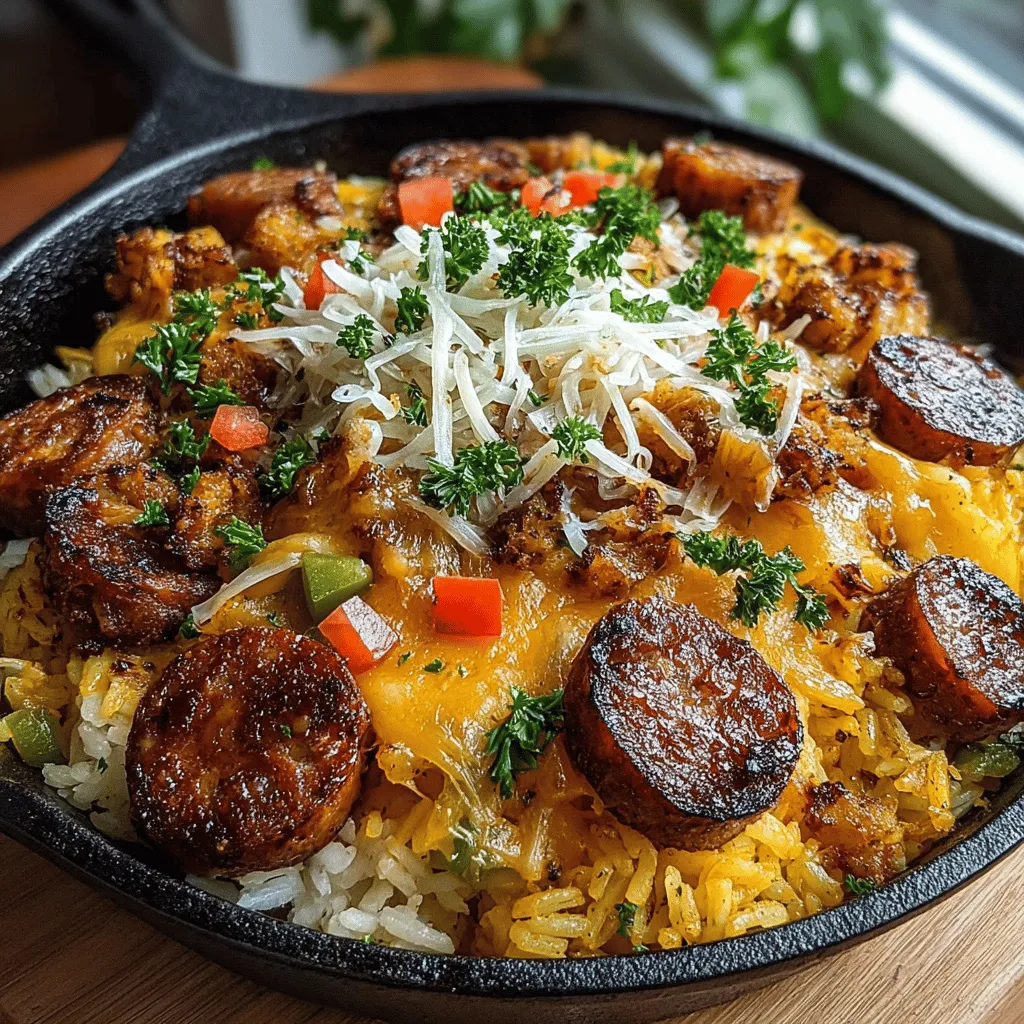 There’s something magical about the scent of a hearty meal wafting through the kitchen, evoking memories and creating new ones. For me, the aroma of the Spicy Cajun Sausage and Rice Bake takes me back to cozy family gatherings, where laughter and love were served alongside generous helpings of delicious food. This dish, with its vibrant flavors and comforting warmth, is not just a recipe; it’s a celebration of life’s simple joys. Whether you’re cooking for a bustling family dinner or a quiet night in, this dish is sure to satisfy and impress.