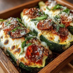 Cheesy Zucchini Pizza Boats: A Flavorful and Healthy Twist on Pizza