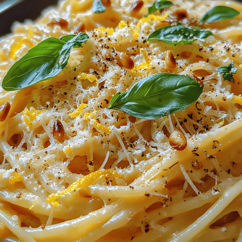 Zesty Creamy Lemon Ricotta Pasta is a culinary delight that combines the rich texture of fresh ricotta cheese with the bright, refreshing notes of lemon. This dish stands out in the realm of pasta recipes, offering a unique blend of flavors that can elevate any dinner table, whether you're hosting a casual family meal or entertaining guests for a special occasion. The creamy ricotta brings a luscious mouthfeel, while the zesty lemon adds a vibrant kick that tantalizes the taste buds, making each bite a delightful experience.