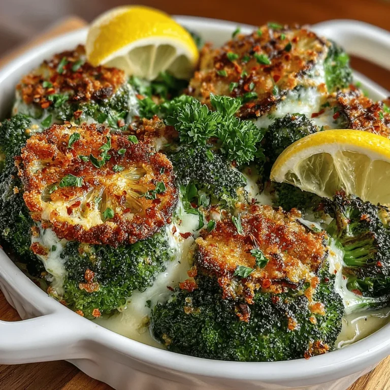 The beauty of Garlic Parmesan Roasted Broccoli Bake lies in its simplicity. Each ingredient plays a crucial role in contributing to the overall flavor and texture of the dish. Here’s what you’ll need to whip up this delicious bake: