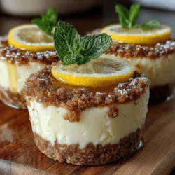 As the sun shines brightly and the temperatures rise, there’s nothing quite like indulging in a frozen dessert to cool down. Frozen treats offer a delightful respite from the heat, combining refreshing flavors with satisfying textures. Among the myriad of options available, the Zesty Frozen Lemonade Pie Cups stand out as a particularly appealing choice. This easy-to-make dessert not only captures the essence of summer but also balances the tangy tartness of fresh lemons with the creamy richness of cream cheese. It’s a treat that caters to diverse taste preferences, making it a delightful addition to any gathering or a simple indulgence for yourself.