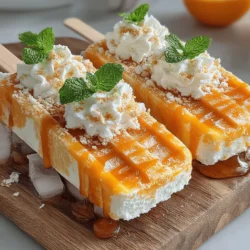 Creating the perfect mango puree is essential for your Tropical Bliss Frozen Mango Yogurt Pops. To ensure a smooth consistency, start by selecting ripe, juicy mangoes. The ripeness of the fruit plays a crucial role in the texture and flavor of the puree. Here are some tips to achieve that silky-smooth consistency: