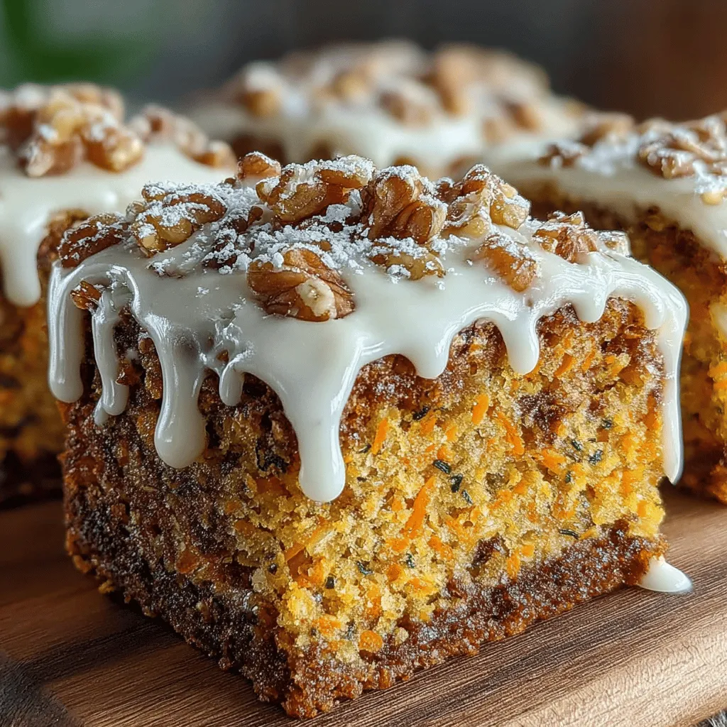 Before diving into the deliciousness of Carrot Cake Oatmeal Squares, it's essential to prepare your kitchen effectively. Preheating your oven to 350°F (175°C) ensures it reaches the right temperature for baking, which is crucial for achieving the perfect texture. While the oven is warming up, take the time to prepare your baking dish. Lightly grease a 9x13 inch baking dish with cooking spray or line it with parchment paper. This not only makes it easier to remove the squares later but also helps to ensure even baking. Proper preparation of both the oven and the baking dish creates a solid foundation for your recipe, promoting even heat distribution and preventing sticking.