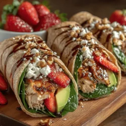 In recent years, the trend towards healthy eating has seen a remarkable rise in the popularity of wraps. These versatile meals offer a convenient way to enjoy a balanced diet packed with nutrients while also tantalizing the taste buds. Among the myriad of wrap recipes available, the Sweet & Savory Strawberry Spinach Chicken Wrap stands out as an exceptional choice for both lunch and light dinner options. This delightful wrap not only delivers a burst of flavor but also combines a variety of textures that make each bite an enjoyable experience.