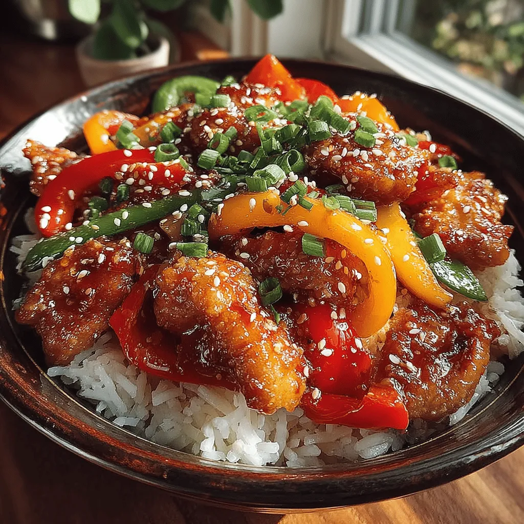 When it comes to quick and satisfying meals, Sweet & Tangy Chicken Stir Fry Bowls stand out as a favorite for many home cooks. This vibrant dish is not only visually appealing with its colorful ingredients but also offers a delightful balance of flavors that can elevate any weeknight dinner. The combination of tender chicken, crisp vegetables, and a sweet-tangy sauce creates a symphony of tastes that can please even the pickiest eaters. Perfect for families and busy professionals alike, this stir fry is a testament to how simple ingredients can come together to create something truly special.