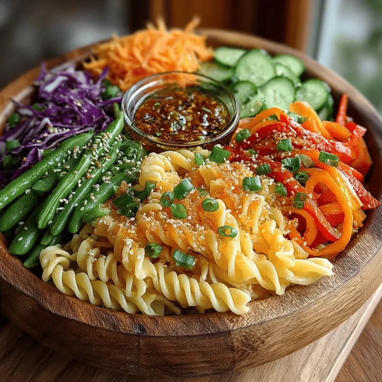 As the warm days of summer approach, there's nothing quite as refreshing as a chilled pasta salad. The Chilled Sesame Delight Pasta Salad is not just a feast for the eyes but also a wholesome dish bursting with flavor and health benefits. This vibrant salad combines the nutty goodness of whole wheat pasta with an array of colorful fresh vegetables, all brought together by a delicious sesame dressing. Perfect for picnics, barbecues, or a light lunch, this recipe offers a delightful blend of textures and tastes that appeals to both the palate and the eye.