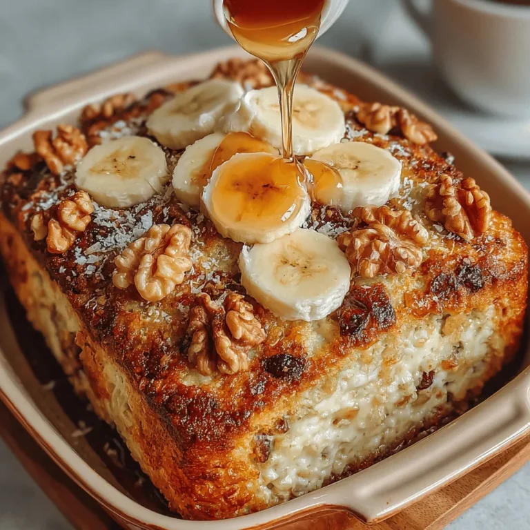 Cinnamon Raisin Baked Oats are a delightful and nutritious breakfast option that combines the comforting flavors of cinnamon and raisins with the wholesome goodness of oats. This dish not only offers a hearty start to your day but is also easy to prepare, making it perfect for busy mornings or leisurely weekends. Packed with fiber and natural sweetness, this baked oatmeal recipe can be enjoyed warm or cold, making it a versatile addition to your breakfast rotation.