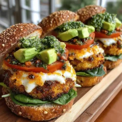 Golden Parmesan Crusted Portobello Burgers