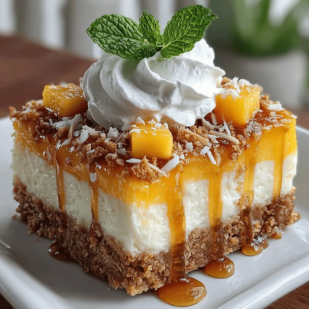 As the sun shines brightly and the temperatures rise, there's an undeniable craving for desserts that capture the essence of summer. Tropical desserts are particularly appealing, evoking images of sandy beaches, swaying palm trees, and vibrant fruits. Among these, mango stands out as a beloved ingredient, renowned for its sweet, juicy flavor and versatility in a variety of dishes. Whether blended into smoothies or incorporated into cakes and bars, mango adds a refreshing touch that is hard to resist.