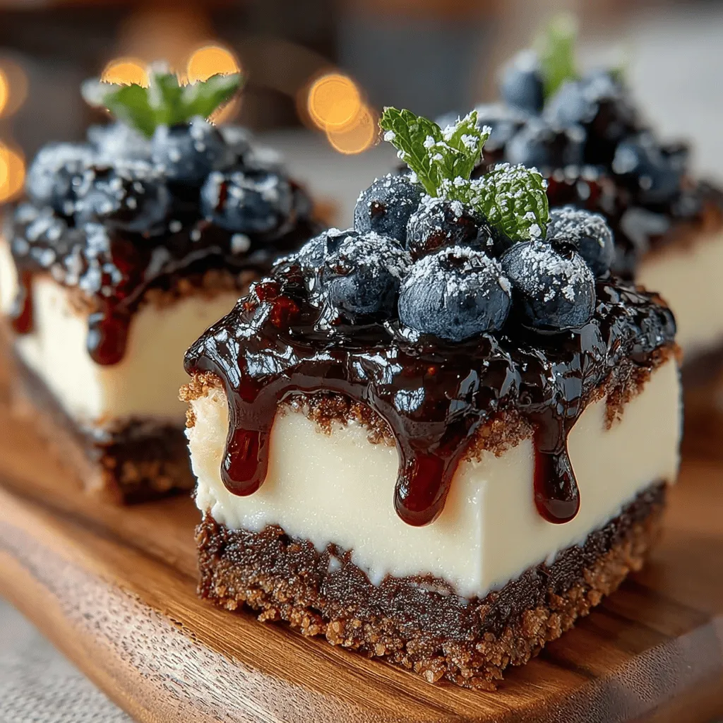 In the realm of dessert, few things can compete with the ease and indulgence of a no-bake treat. Among these delightful creations, the Blueberry Bliss No-Bake Pie Bars stand out as a refreshing and satisfying option, perfect for any occasion. Whether you're hosting a summer barbecue, enjoying a family gathering, or simply treating yourself after a long day, these pie bars are a wonderful way to bring a burst of flavor to your table. With their creamy texture, sweet blueberry notes, and a hint of chocolate from the crust, they are sure to become a favorite in your dessert repertoire.