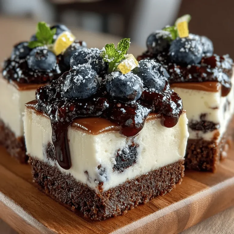 In the realm of dessert, few things can compete with the ease and indulgence of a no-bake treat. Among these delightful creations, the Blueberry Bliss No-Bake Pie Bars stand out as a refreshing and satisfying option, perfect for any occasion. Whether you're hosting a summer barbecue, enjoying a family gathering, or simply treating yourself after a long day, these pie bars are a wonderful way to bring a burst of flavor to your table. With their creamy texture, sweet blueberry notes, and a hint of chocolate from the crust, they are sure to become a favorite in your dessert repertoire.