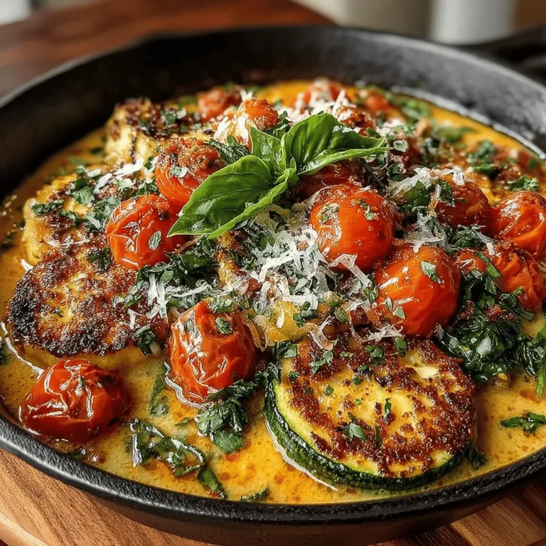 As mealtime approaches, the search for a quick yet satisfying dish often leads home cooks to seek out recipes that balance flavor, nutrition, and convenience. The Creamy Tomato & Zucchini Skillet is a perfect answer to this culinary quest. This vibrant and comforting dish not only tantalizes the taste buds but also delivers a generous serving of health benefits, making it an ideal choice for busy weeknights or leisurely weekend meals.