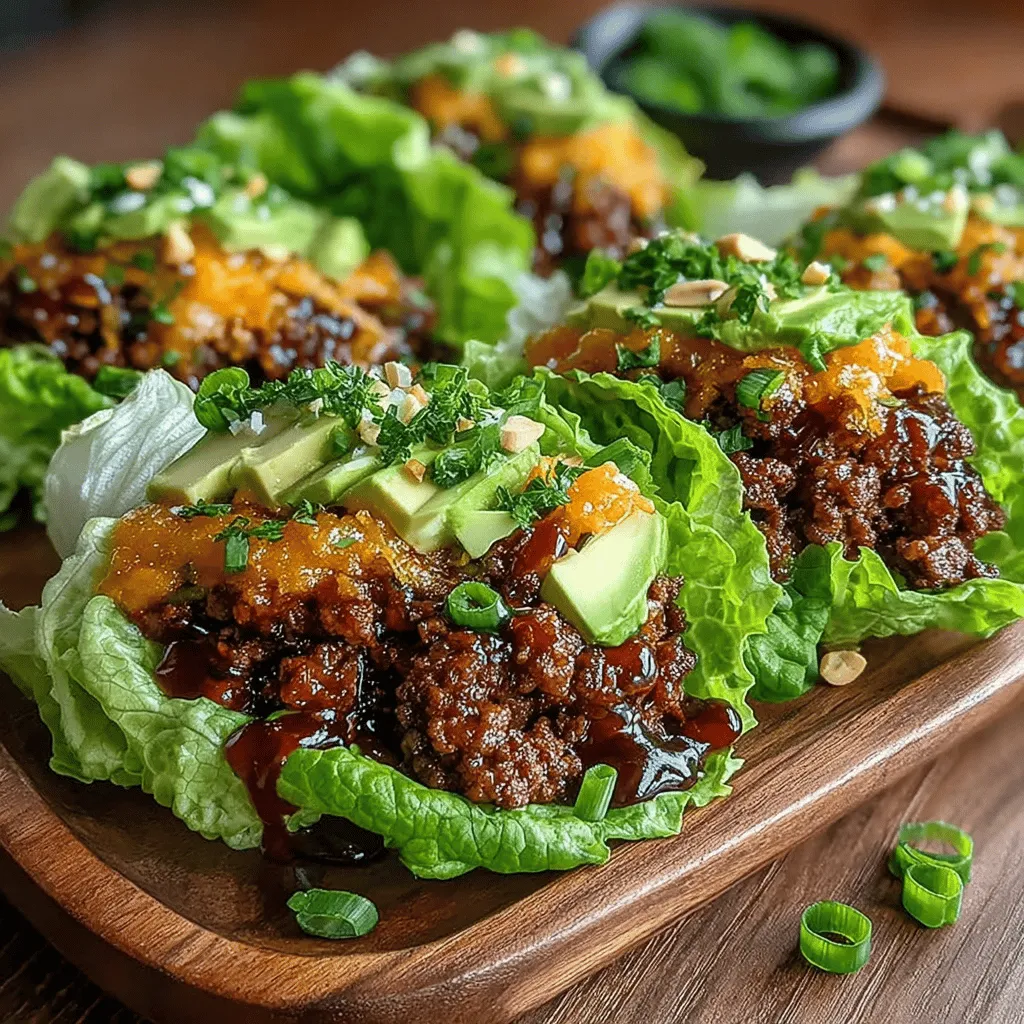 In today's culinary landscape, the creative blending of flavors can turn a simple dish into a memorable experience. One such delightful creation is Savory Beef Lettuce Wraps with Blueberry Glaze. This dish offers a unique combination that transcends traditional flavor pairings, merging the rich, savory essence of seasoned ground beef with the sweet and tangy notes of a fresh blueberry glaze. The result is an enticing dish that not only pleases the palate but also appeals to the eye, making it perfect for a light lunch or a sophisticated appetizer at your next gathering.