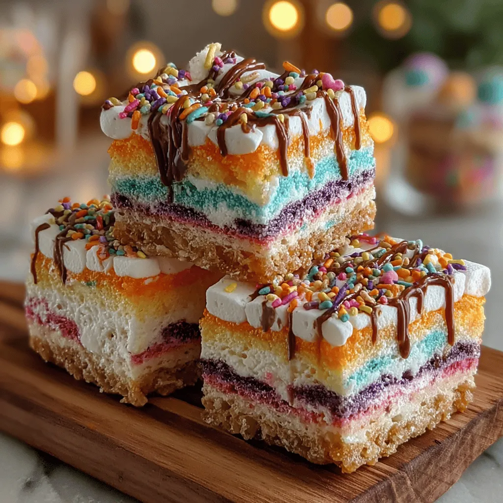 Colorful treats have an undeniable allure, capturing the hearts of both the young and the young-at-heart. Whether it's a birthday party, a holiday gathering, or simply a weekend treat, vibrant desserts add a touch of joy and whimsy to any occasion. Among the myriad of delightful options, Marshmallow Rainbow Bliss Squares stand out as a visually stunning and incredibly satisfying dessert. These squares are not only a feast for the eyes but also a delicious combination of flavors and textures that make them a perfect addition to any celebration.