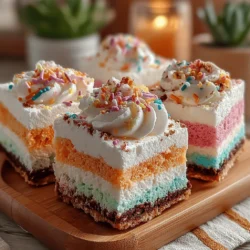 Colorful treats have an undeniable allure, capturing the hearts of both the young and the young-at-heart. Whether it's a birthday party, a holiday gathering, or simply a weekend treat, vibrant desserts add a touch of joy and whimsy to any occasion. Among the myriad of delightful options, Marshmallow Rainbow Bliss Squares stand out as a visually stunning and incredibly satisfying dessert. These squares are not only a feast for the eyes but also a delicious combination of flavors and textures that make them a perfect addition to any celebration.