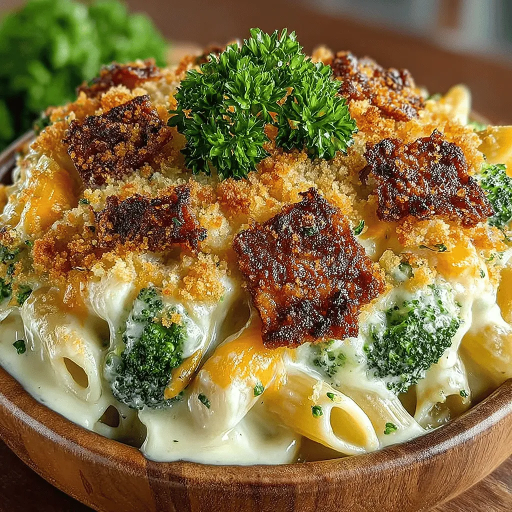 This dish is more than just a comforting meal; it’s also packed with nutritional benefits. Broccoli, often hailed as a superfood, is rich in vitamins C and K, fiber, and a variety of antioxidants. Including this vibrant vegetable in your diet can contribute to overall health, supporting everything from immune function to bone health. Ham, a source of protein, adds heartiness to the dish, making it a complete meal.