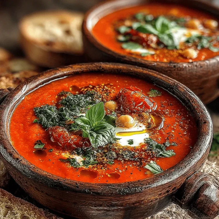 When it comes to comfort food, few dishes can compete with a warm bowl of soup. Creamy Tomato Chickpea Soup stands out as a deliciously hearty option that satisfies the soul and nourishes the body. This recipe is not just a delightful blend of flavors; it's a wholesome meal that can be enjoyed year-round. Whether you're seeking a comforting dish on a chilly evening or a light yet filling lunch, this soup has you covered.