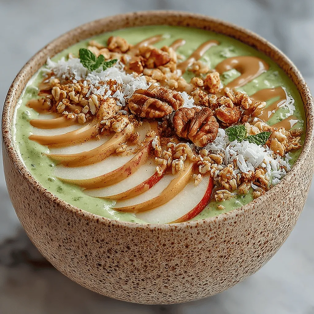 Creating the perfect Apple Pie Smoothie Bowl is not just about the base; it's also about the toppings that elevate the dish to a whole new level. The right toppings can add texture, flavor, and visual appeal, making your smoothie bowl not just a meal but a delightful experience. Here are some creative topping ideas to complement your Apple Pie Smoothie Bowl: