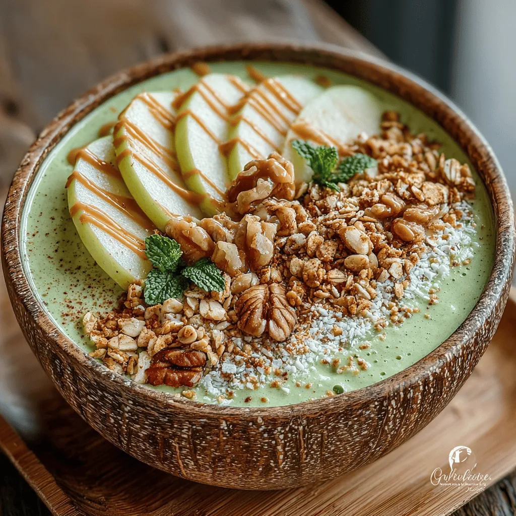 Creating the perfect Apple Pie Smoothie Bowl is not just about the base; it's also about the toppings that elevate the dish to a whole new level. The right toppings can add texture, flavor, and visual appeal, making your smoothie bowl not just a meal but a delightful experience. Here are some creative topping ideas to complement your Apple Pie Smoothie Bowl: