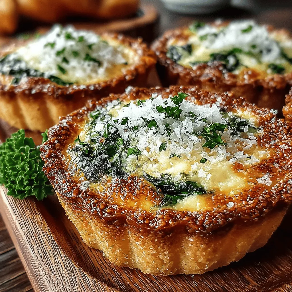 To create Mini Spinach Ricotta Tartlets that are bursting with flavor, it's essential to understand the key components that contribute to their deliciousness. The recipe primarily consists of two parts: the crust and the filling, each playing a crucial role in the overall experience.