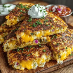Quesadillas have earned their place as a beloved comfort food across many cultures. Their warm, cheesy goodness wrapped in a soft tortilla evokes a sense of nostalgia and satisfaction. Whether served as a quick snack or a hearty meal, quesadillas are versatile enough to adapt to various tastes and preferences. Among the multitude of variations, Spicy Mini Green Chili Quesadillas stand out, especially for those who relish a bit of heat. This recipe not only caters to spice lovers but also highlights the freshness of its ingredients, making it a delightful addition to any meal.