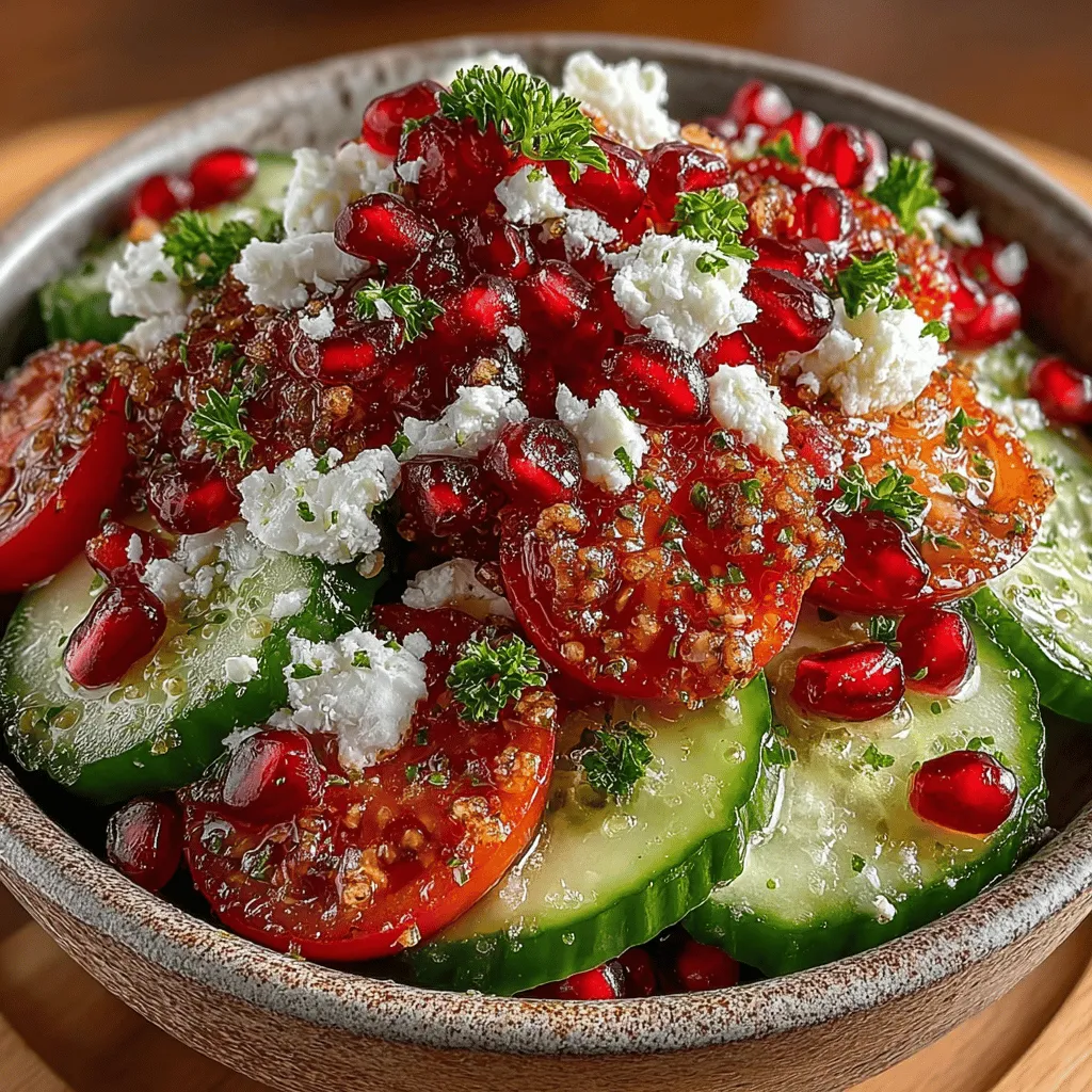 As the leaves begin to change and the air turns crisp, there's something undeniably refreshing about incorporating seasonal produce into our meals. The Fall Harvest Cucumber and Pomegranate Salad is a perfect representation of this seasonal transition, combining the hydrating crunch of cucumbers with the vibrant pop of pomegranate seeds. This salad not only brightens up your table but also celebrates the bounty of autumn, making it an ideal dish for family gatherings, holiday feasts, or simply a healthy, everyday meal.