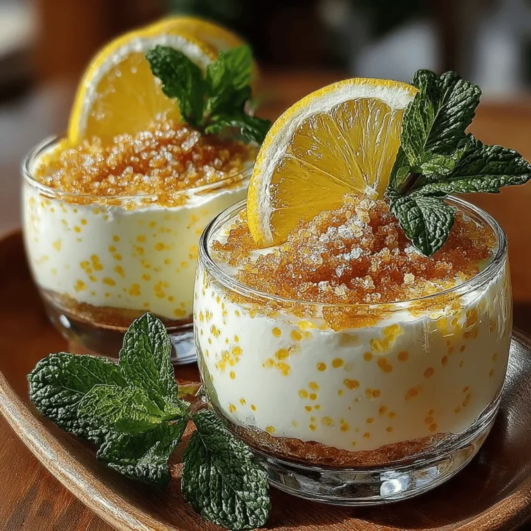 In recent years, the trend of healthy desserts has gained significant traction among health-conscious individuals and food enthusiasts alike. As people seek to satisfy their sweet cravings without compromising their dietary goals, innovative recipes have emerged that combine flavor, nutrition, and simplicity. One such delightful treat that embodies this ethos is the Zesty Chia Lemon Delight Cups. This refreshing dessert not only tantalizes the taste buds with its bright and citrusy flavor but also offers a host of health benefits that make it a guilt-free indulgence.