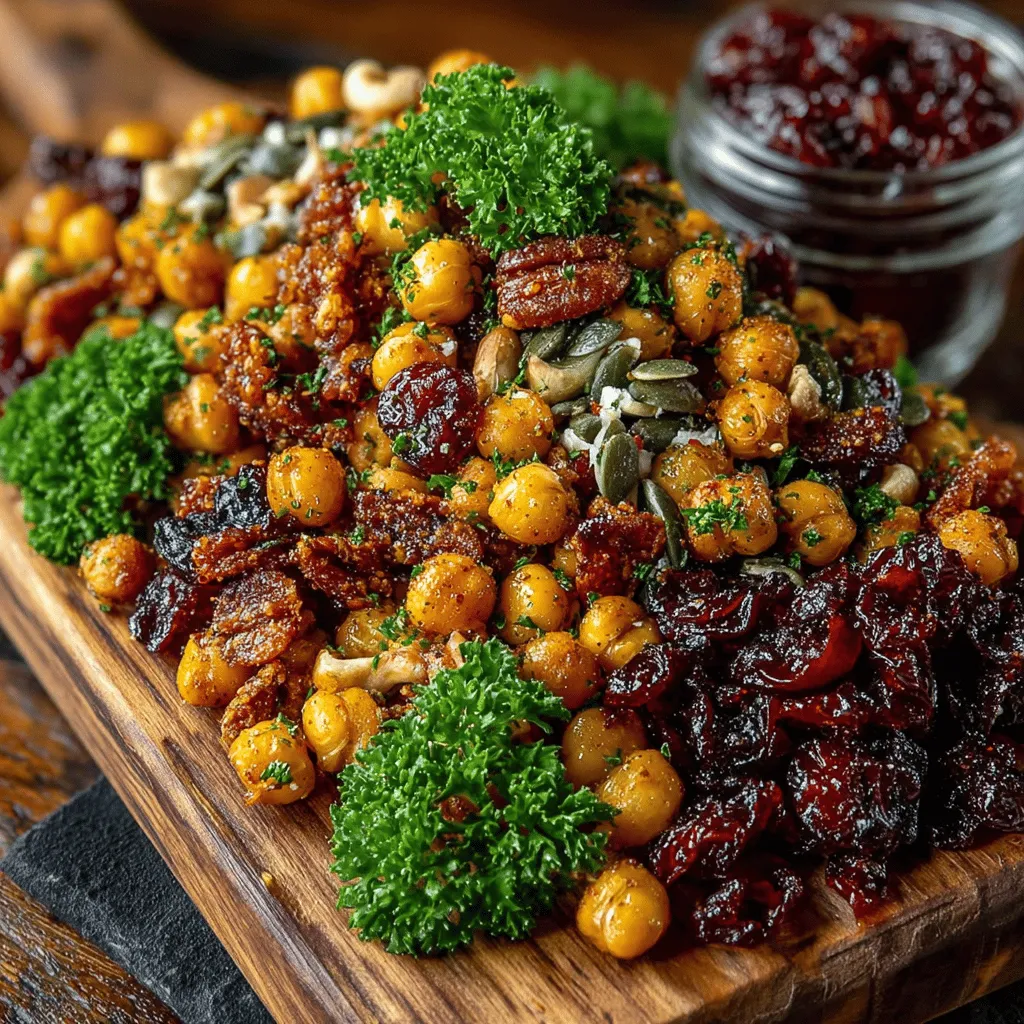 To appreciate the Crunchy Garlic Roasted Chickpea Snack Mix fully, it's essential to understand the role of each ingredient, not only in terms of flavor but also their individual health benefits.