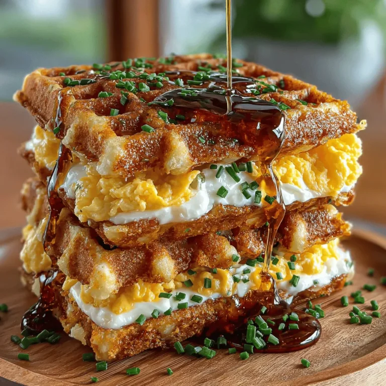 Mini Waffle Egg Sandwich Sliders are the ideal breakfast treat that combines fun, flavor, and versatility. Perfect for a relaxed weekend brunch, a festive gathering, or even a busy weekday morning, these sliders elevate the humble breakfast sandwich into a delightful experience. Imagine crispy mini waffles layered with fluffy scrambled eggs and savory additions like bacon or cheese, all tied together with a drizzle of rich maple syrup. The contrast of savory and sweet makes each bite a delicious surprise, appealing to both kids and adults alike.