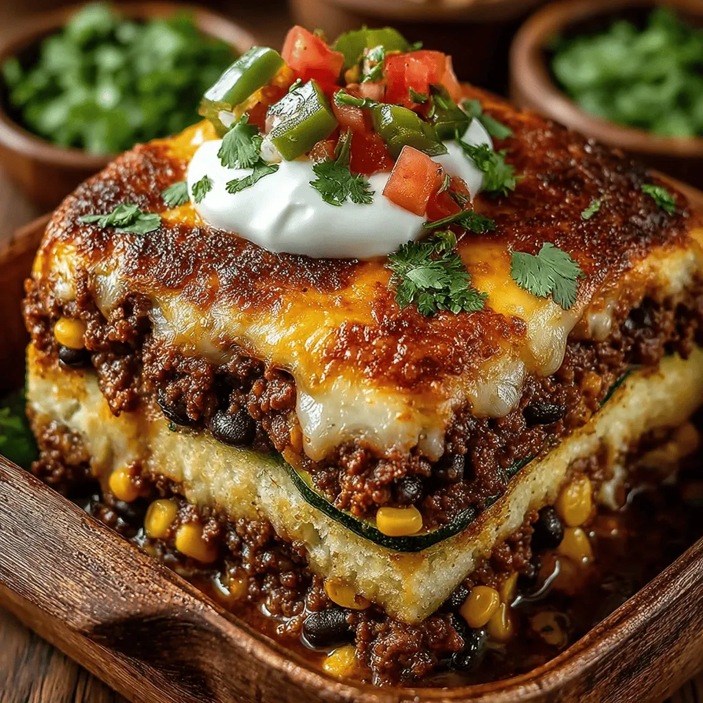 If you're on the lookout for a dish that delights the taste buds while offering wholesome nutrition, look no further than the Baked Taco Zucchini Casserole. This vibrant and hearty meal combines the familiar flavors of classic tacos with the wholesome goodness of zucchini, making it a fantastic option for family dinners, potlucks, or cozy gatherings with friends. The appeal of this casserole lies not just in its robust flavor but also in its adaptability. Whether you need a gluten-free option or want to sneak in some extra veggies, this recipe can be tailored to fit various dietary preferences.