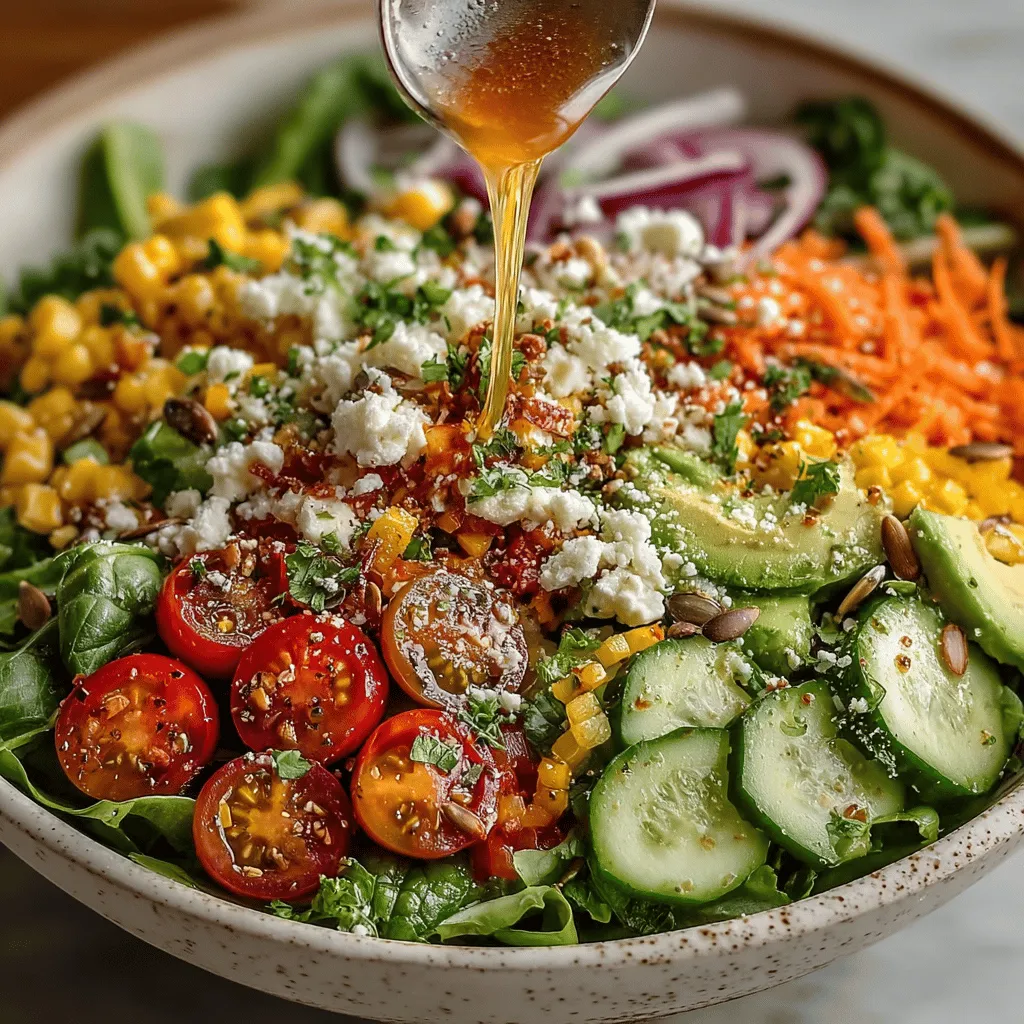 The Rainbow Power Salad is more than just a colorful dish; it’s a vibrant celebration of health and nutrition that brings together an array of fresh vegetables, leafy greens, and delicious toppings. This visually appealing salad is perfect for those looking to incorporate a variety of nutrients into their meals while enjoying a burst of flavors. With its stunning presentation, the Rainbow Power Salad not only satisfies the palate but also serves as a nourishing option for anyone aiming to eat more healthily.