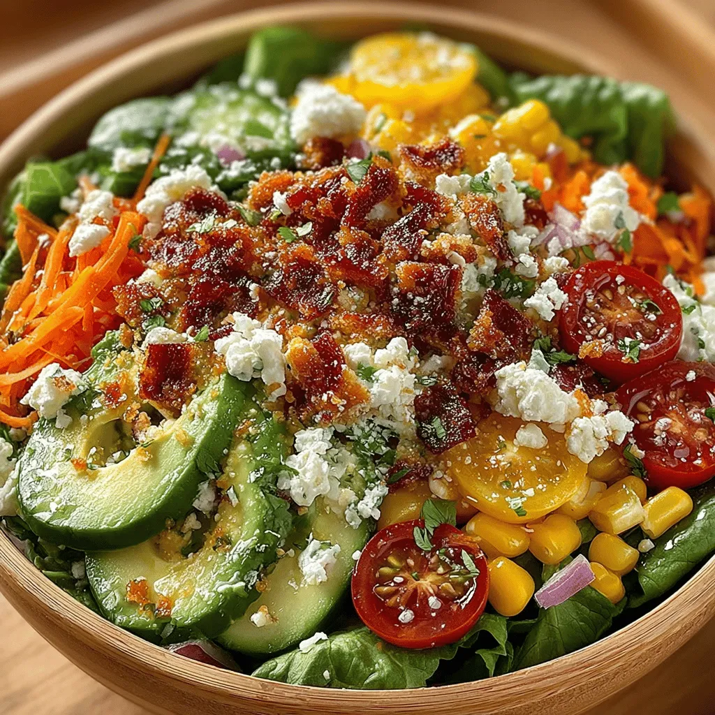 The Rainbow Power Salad is more than just a colorful dish; it’s a vibrant celebration of health and nutrition that brings together an array of fresh vegetables, leafy greens, and delicious toppings. This visually appealing salad is perfect for those looking to incorporate a variety of nutrients into their meals while enjoying a burst of flavors. With its stunning presentation, the Rainbow Power Salad not only satisfies the palate but also serves as a nourishing option for anyone aiming to eat more healthily.