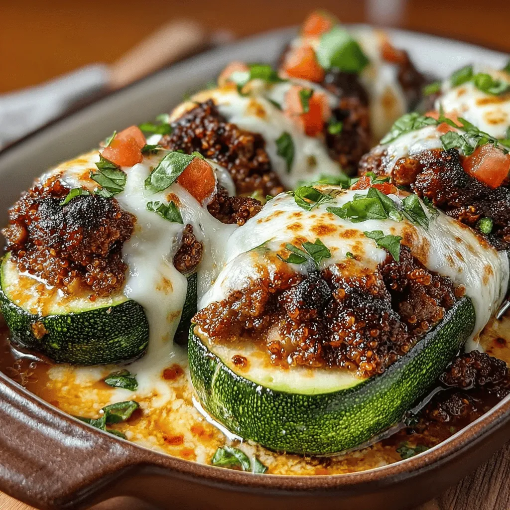 Stuffed vegetables have garnered a well-deserved reputation in modern cuisine, appealing to health-conscious eaters and families alike. These culinary creations not only provide a visually appealing presentation but also offer a convenient way to pack a variety of nutrients into a single dish. One standout recipe that embodies the essence of stuffed vegetables is the Beef & Quinoa Stuffed Zucchini Delight. This dish is a perfect balance of lean protein, whole grains, and vibrant vegetables, making it a nutritious choice for any meal.