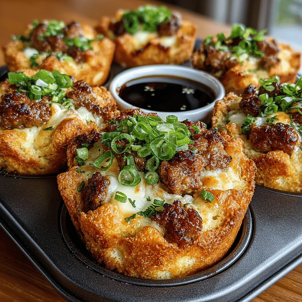 Brunch has become a beloved ritual for many, a time to gather with friends and family over delicious food that celebrates both comfort and creativity. One standout dish that perfectly encapsulates this sentiment is the Sizzling Mini Sausage Waffle Brunch Cups. This innovative recipe takes traditional breakfast favorites and transforms them into delightful bite-sized treats that are ideal for any brunch gathering. Imagine a combination of savory sausage nestled in a fluffy waffle cup, each bite bursting with flavor, providing a satisfying experience for both sweet and savory enthusiasts alike.