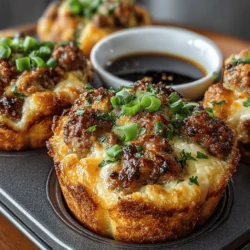 Brunch has become a beloved ritual for many, a time to gather with friends and family over delicious food that celebrates both comfort and creativity. One standout dish that perfectly encapsulates this sentiment is the Sizzling Mini Sausage Waffle Brunch Cups. This innovative recipe takes traditional breakfast favorites and transforms them into delightful bite-sized treats that are ideal for any brunch gathering. Imagine a combination of savory sausage nestled in a fluffy waffle cup, each bite bursting with flavor, providing a satisfying experience for both sweet and savory enthusiasts alike.