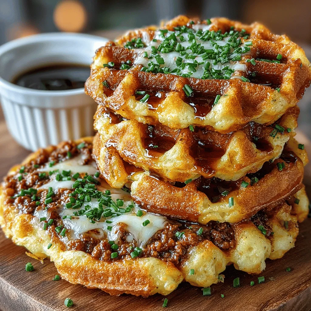 Embark on a culinary adventure with a delightful twist on a breakfast classic—Mini Sausage Cheddar Waffle Rounds. These bite-sized treats are not only perfect for breakfast but also make a fantastic addition to brunch, lunch, or even as a savory snack. The combination of savory sausage and sharp cheddar cheese, all enveloped in a fluffy waffle, creates a mouthwatering experience that is sure to please palates of all ages. Easy to prepare and fun to share, these waffle rounds are destined to become a cherished recipe in your household.