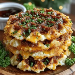 Embark on a culinary adventure with a delightful twist on a breakfast classic—Mini Sausage Cheddar Waffle Rounds. These bite-sized treats are not only perfect for breakfast but also make a fantastic addition to brunch, lunch, or even as a savory snack. The combination of savory sausage and sharp cheddar cheese, all enveloped in a fluffy waffle, creates a mouthwatering experience that is sure to please palates of all ages. Easy to prepare and fun to share, these waffle rounds are destined to become a cherished recipe in your household.