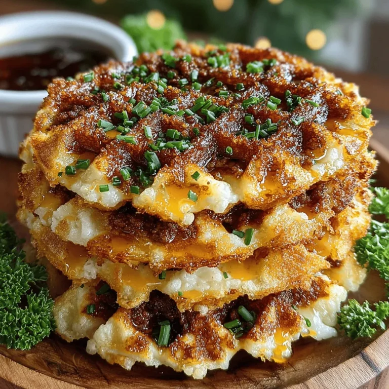 Embark on a culinary adventure with a delightful twist on a breakfast classic—Mini Sausage Cheddar Waffle Rounds. These bite-sized treats are not only perfect for breakfast but also make a fantastic addition to brunch, lunch, or even as a savory snack. The combination of savory sausage and sharp cheddar cheese, all enveloped in a fluffy waffle, creates a mouthwatering experience that is sure to please palates of all ages. Easy to prepare and fun to share, these waffle rounds are destined to become a cherished recipe in your household.