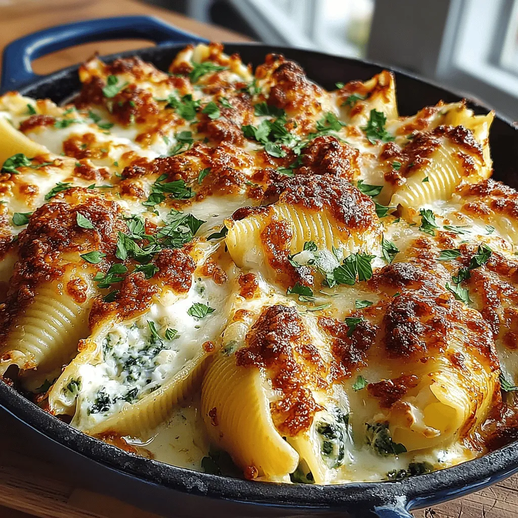 Green Chili Pasta Shells with Cheese is a delightful dish that marries the comforting essence of pasta with the vibrant kick of green chilies. This recipe offers a symphony of flavors, featuring creamy, cheesy goodness that is beautifully balanced with the zesty undertones of fresh chilies. Whether you're preparing a family meal, hosting a gathering, or enjoying a cozy night in, this dish promises to satisfy cravings and impress guests alike. The combination of rich cheeses, wholesome spinach, and the unique flavor profile of green chilies creates a filling that is not only delicious but also visually appealing. With each bite, you'll experience a perfect blend of textures and tastes, making it a standout option for any occasion.