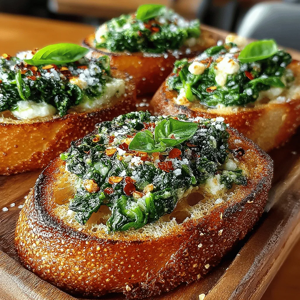 Sautéing spinach is a crucial step that enhances the overall flavor of your Mini Spinach Ricotta Toasts. This technique not only softens the leaves, making them more palatable but also allows for the development of deeper flavors. When sautéed, the natural sugars in the spinach caramelize slightly, adding a subtle sweetness that contrasts beautifully with the creamy ricotta.