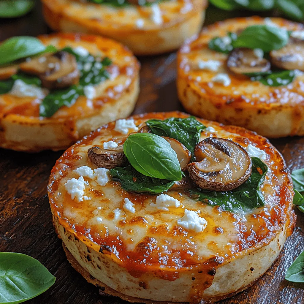 In the realm of quick and satisfying meals, few dishes can rival the simplicity and flavor of Mini Mushroom & Feta Tortilla Pizzas. These delightful bites are a fantastic option for busy weeknights or casual gatherings, combining the earthy taste of mushrooms with the creamy tang of feta cheese, all atop a crispy tortilla base. This recipe not only promises a burst of flavors but also offers a nutritious twist that makes it a perfect choice for health-conscious food lovers. In just 25 minutes, you can whip up a scrumptious dish that balances indulgence with wholesome ingredients.